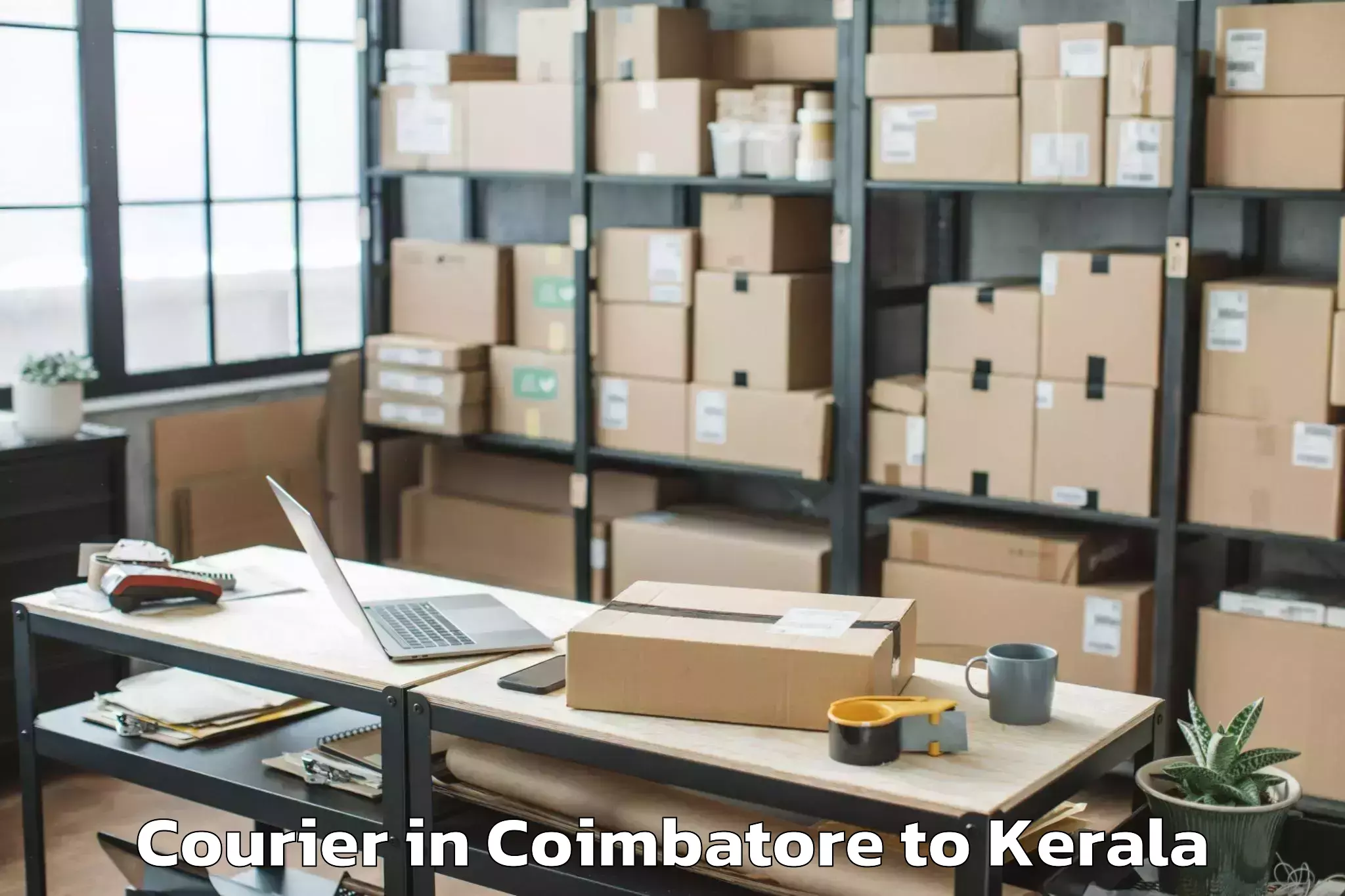 Top Coimbatore to Kannur Airport Cnn New Courier Available